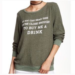 $98 retail Buy me a drink wildfox jumper